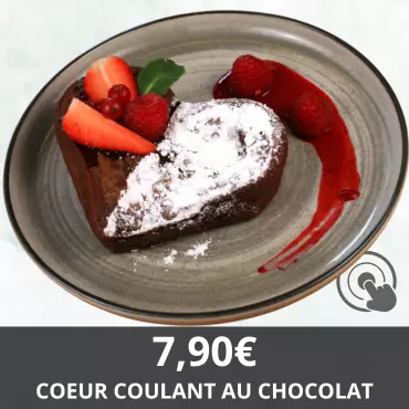 COEUR COULANT AU CHOCOLAT - Restaurant Le Globe Trotteur Lorient