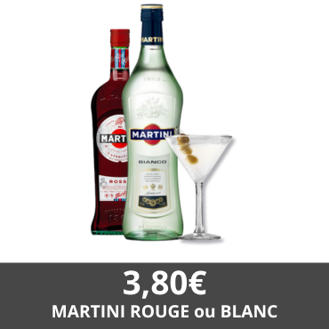 Martini Blanc Rouge - Restaurant Le Globe Trotteur Lorient