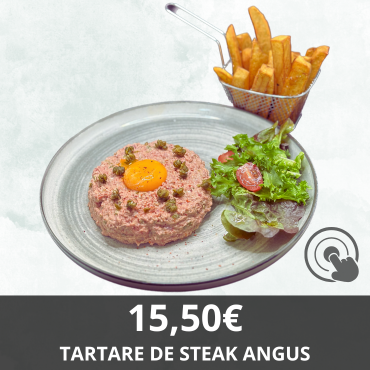 Tartare de steak angus restaurant globe trotteur
