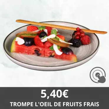 Trompe L'oeil de fruits frais - Restaurant Le Globe Trotteur Lorient